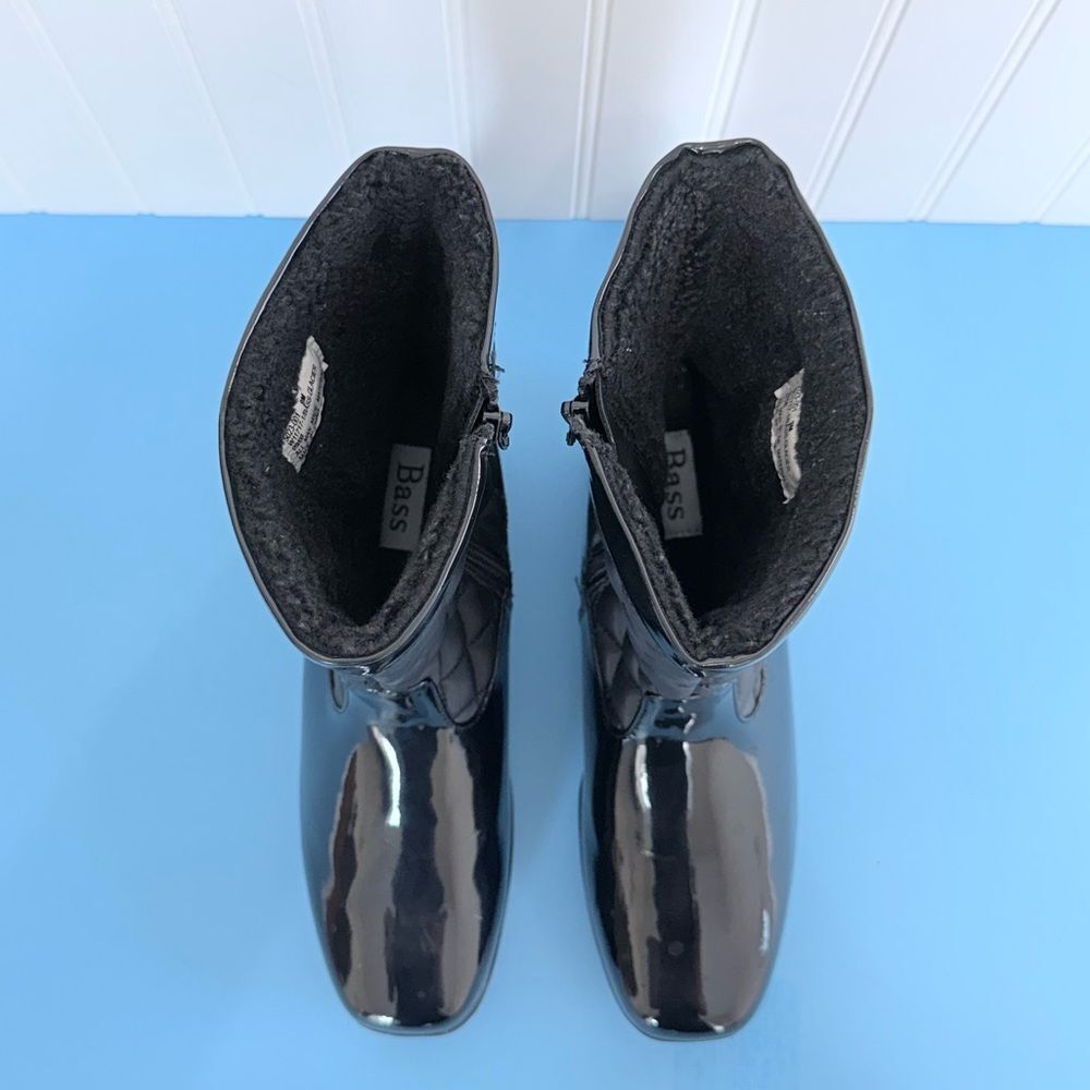 Bass Glacier Women's Black Quilted Calf Height Zipper Boots Size 9M - Picture 11 of 17